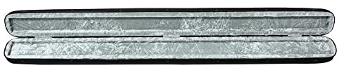 Estuche para arco de contrabajo francés GEWA negro, terciopelo de felpa antracita en el interior, estuche individual