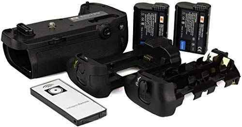 DSTE Telecomando Verticale Batteria Presa per Nikon D750 DSLR Fotocamera come MB-D16 con 2-pack EN-EL15