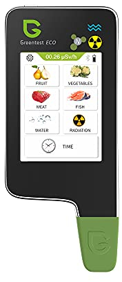 Greentest eco 6 Nitratprüfer für Gemüse, Obst, Fleisch, Fisch, Wasser Meter Härte TDS PPM, Strahlungsdetektor Geigerzähler