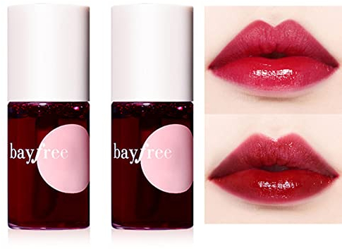 Lip Stain Tint Set,Mini Liquid Lipstick,Sheer Multi Stick Hydrating Formula Moisturizing Cheeks and Eyes, All Day Wear, Easy Application, Shimmery, Blends Perfectly onto Skin 7ml/0.25oz (#03#04)