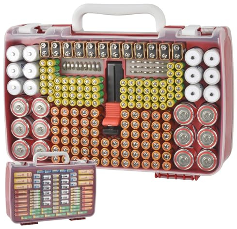 Xuerdon Battery Storage Organizer Case for 269 Batteries with Tester