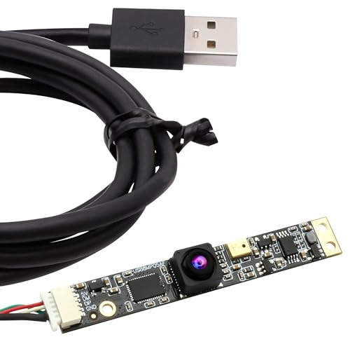 G Module de caméra USB 8 MP avec microphone grand angle caméra PC pour ordinateur 4K Lightburn Caméra pour gravure laser Mini bande Objectif fixe Webcam CCTV USB Caméra de surveillance pour Raspberry