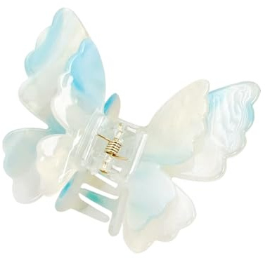 Pinces à cheveux - Barrette papillon, pince à cheveux épaisse | Pince à ressort double couche pour petite amie, festival, vacances, usage quotidien, fête à la plage, tenues décontractées