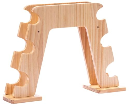 harayaa Soporte para Mancuernas Estante Organizador Rack de Pesas Compacto de Madera Diseño de Niveles Adecuado para Gimnasio en Casa Entrenamiento