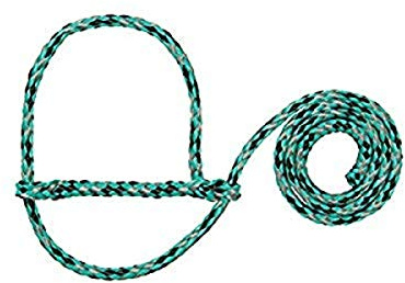Weaver Leather Poly Rope Sheep Halter, Mint/Black/Gray
