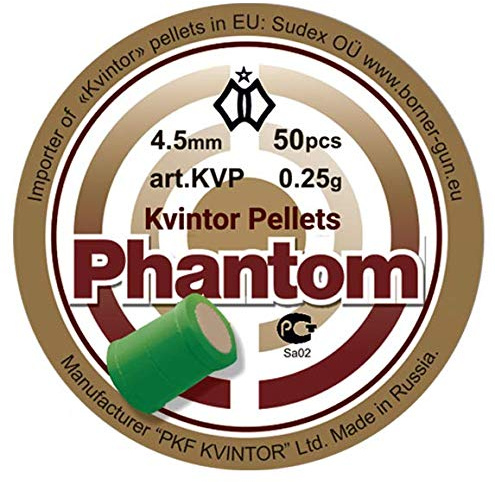 Kvintor Air Gun Pellets Phantom - Shock and Awe - .177/4.5mm - Qty 50