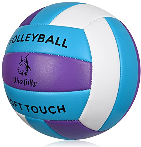 Wuzfully Volleyball Leicht Soft Beachvolleyball für Drinnen Draußen,Indoor Outdoor Beach Volleyball größe 5