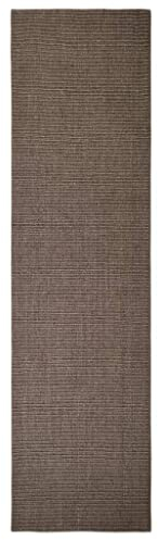 vidaXL Teppich rutschfest Pflegeleicht Sisalteppich Sisalläufer Läufer Vorleger Wohnzimmerteppich für Innenbereich Natur Sisal 80x300cm Braun