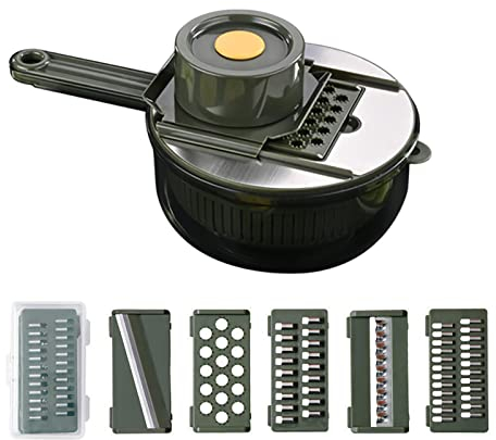 Generic Affettaverdure multifunzionale, affettatrice manuale per verdure, grattugia da cucina per la casa, cipolle, aglio, carote, patate, insalata