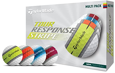 TaylorMade Golf Tour Response Streifenball, Multipack, Dutzend