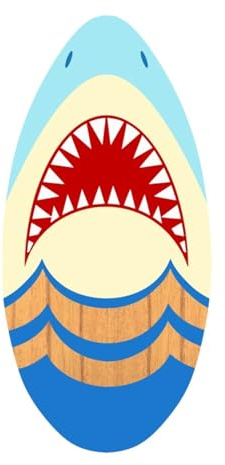 Baoblaze Skimboard Skimboard in Legno Skimboarding 35 Pollici Sport Acquatici Tavola da Surf Spiaggia Sand Board per Ragazzi Ragazze Adolescenti Adulti, Faccia di