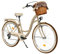 MILORD Damenfahrrad Citybike Komfort Mit Weidenkorb Hollandrad Vintage Fahrrad, 26, 28 Zoll, 7-Gang (Braun, 28 Zoll)