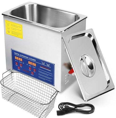 10L UltraljudsrengöRare Med UppväRmning Och Timer, 240 W UltraljudsrengöRare I Rostfritt Stå, Professionell UltraljudsrumstväTt FöR Laboratorieverktyg