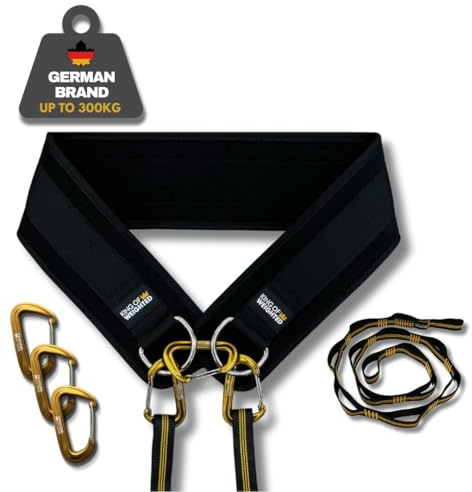 King Of Weighted Cinturón de inmersión compatible con la competencia para calistenia y levantamiento de calle, cinturón de pesas con cadena de nailon para entrenamiento de fuerza, menos de 500 g de