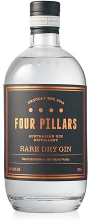 Four Pillars Rare Dry Gin, 70 cl - Award Winning Premium Australian Gin - With 9 Signature Botanicals and Mediterranean Citrus - Idea for Gin and Tonic Serves