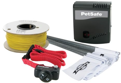 Petsafe - Système De Clôture Anti-Fugue avec Fil pour Chien De Plus 3,6 Kg – 4 Niveaux De Stimulations - Tous Types De Jardin (Jusqu'À 0.13 Hectares) - Imperméable - Facile À Installer
