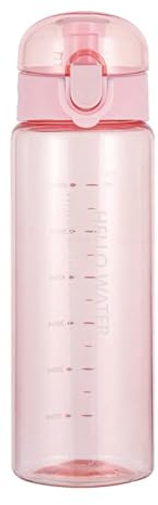 Mikiuly Bouteille d'eau, 780ml Gourde Sport, Anti-fuite Bouteille Une seule pression pour ouvrir, pour gym, école, cyclisme, plein air, sport, fitness et bureau, passe au lave-vaisselle,Rose
