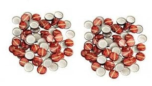 mille idee 300 Tappi Tappo Rosso Corona per bollitura Utilizzati per tappare e chiudere Bottiglie di Salsa e passata. Diametro 26 mm.