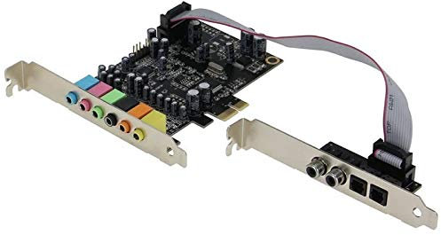 Jrifedptry PCIe 7.1 Channel Sound Card CM8828 + CM9882A with SPDIF Bracket PCIe 7.1CH Analog Digital 3D Stereo Extension Card