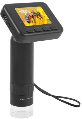 Generic Microscope Numérique Chambre de Chambre Légère D'inspection Portable pour Les Enfants Adultes avec Un écran LCD à 2 Pouces, Un Microscope USB pour Les Plantes et L'exploration de Bijoux