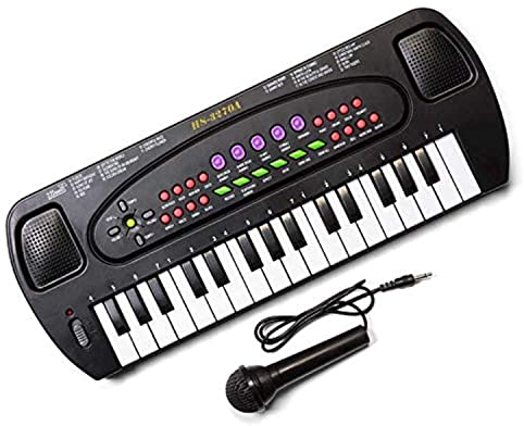 Tobar Ensemble clavier électronique et microphone karaoké, noir