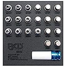 BGS 8932 | Werkstattwageneinlage 1/6: Felgenschloss-Werkzeug-Satz für BMW | 21-tlg.