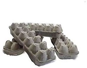 GP Hueveras de Cartón 50 Unidades, Estilo Rústico Natural, Color Gris