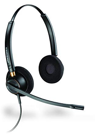 Plantronics HW520 Encorepro Binaural Headset | Noise Cancelling | Top Half QD Headset Bottom Lead not Included