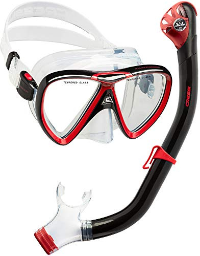 Cressi IKARUS & Orion Dry Combo Clear Black/RED