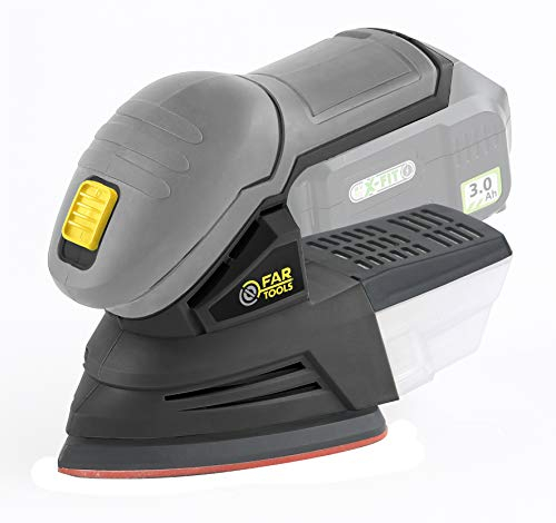 Fartools XF-DELTA - Lijadora Delta inalámbrica (18 V, 140 x 140 x 100), autoagrípido, colector de polvo. Se vende sin batería
