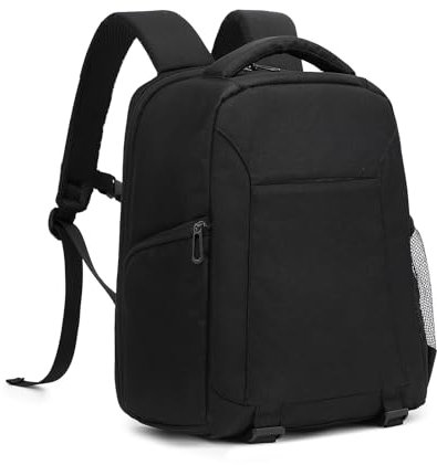 Zaino fotografico impermeabile Andoer per fotocamera compatibile con laptop/Canon/Nikon/Sony/obiettivo/treppiede/bottiglia d'acqua