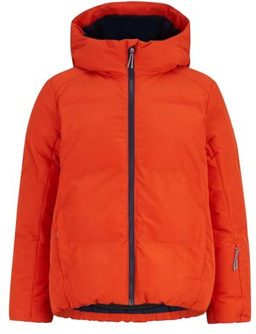 Ziener Kinder AWAR Ski-Jacke/Winterjacke | warm, atmungsaktiv, wasserdicht, orange pumpkin, 128