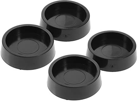 HOMSFOU Lot De 4 Patins Antidérapants Non Noirs Pour Chaise De Bureau Pour Roulettes Rondes À Profil Bas Pour De Sol