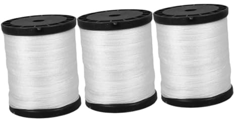 HOLIDYOYO 3 Rolls of Masonry Nylon String Line: Tough Flexible Construction Twine - Versatile Nylon Cord for Bricklaying Building Sites Outdoor Use