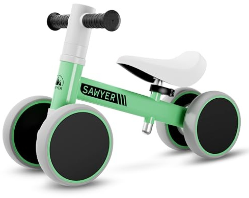 Sawyer Bikes - Correpasillos Bebe con Altura Ajustable - Juguete Niños 1 Año (Mint V2)