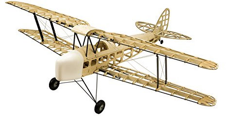 DW Hobby RC Airplane 4CH Radio Remote Controlled Electronic&Gas Aircraft De Havilland DH82a Tiger Moth Biplane WingSpan 1400mm Balsa Wood Model Plane Building Kit +Power System + Covering S0904B