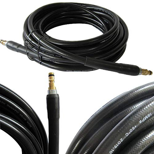 20 m högtrycksslang lämplig för Kärcher högtryckstvätt K2 K3 K4 K5 K6 K7 Home & Garden Series från tillverkningsår 2008 med Click Quick Connect plugin-system med dubbelsidig Quick Click