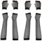 VIKSAUN 4 Paar Lang und Kurz Fischnetz Handschuhe Schwarz Fingerlose Fischnetz Handschuhe Netz Mesh Handschuhe, Damen Handschuhe, Abendhandschuhe für 80er Jahre Verkleidung Kostüm Party Lieferungen