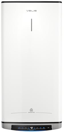 Ariston Velis Dune Wifi-FE - Scaldabagno Elettrico 100 Litri Verticale/Orizzontale 51x27x127 cm - Boiler Elettrico a 2 Serbatoi con Funzione ECO-EVO e Controllo Remoto, Classe B, Compatibile con Alexa
