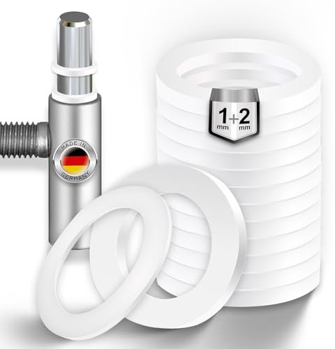 NIMA PARTS Fitschenringe – 60 Stück – Made in Germany – Unterlegscheiben für Zimmertüren (1mm + 2mm)
