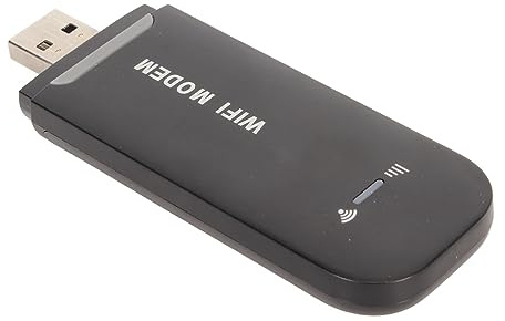 Irfora 4G Trådlös Router, 4G LTE WiFi-router, SIM-kortplats 10 Användare Delar Bärbart USB WiFi-modem för Kontorsresor Hem, Upp Till 10 Användare med Upp Till 150 Mbps (Svart)