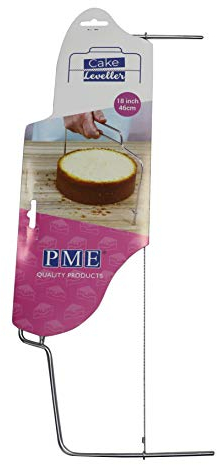 PME CL18 Taglia Torte Professionale con Filo, Acciaio Inossidabile, Argento, 46 cm