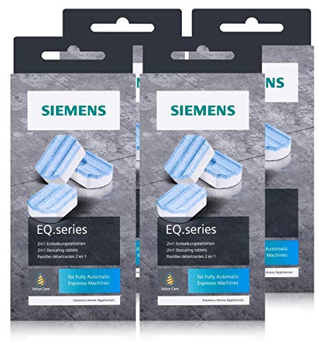 SIEMENS 4X EQ.Series TZ80002 avkalkningstabletter 2-i-1 för kaffemaskiner