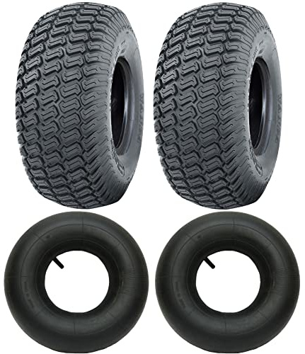 Parnells 13x5.00-6 Grass Tyres & 13x5.00-6 Tubes TR13 Wanda 4Ply P332 Tires (Set of 2)