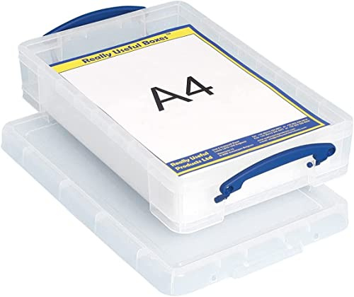 'Really Useful Storage Boxes' 4 Litre - A4 Size - Pack of 10