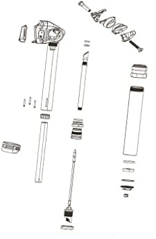 RockShox RockShox Unisex – Erwachsene Klemm-Kit für Sattelstütze-03285574 Sattelstütze, Schwarz, Einheitsgröße