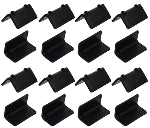 VILLCASE 100pcs Load Securing Edge Protectors, Black Plastic Edge Protector for Cargo Loads, L-Shaped, for Box Packaging, Prevents Damage, Easy Storage