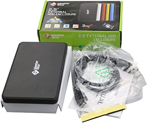 MasterStor GB - Disco duro portátil USB 3.0 para Mac, Mac Book y Windows, disco duro externo para ordenador portátil, rojo, negro, azul y rojo, todos los GB disponibles (80 GB, negro)