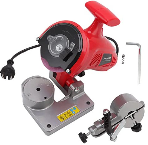 EVTSCAN Affilacatene Elettrico per motoseghe da 250 W - Affilacatene per motoseghe elettriche in Alluminio da 100 mm Spina UE 230 V