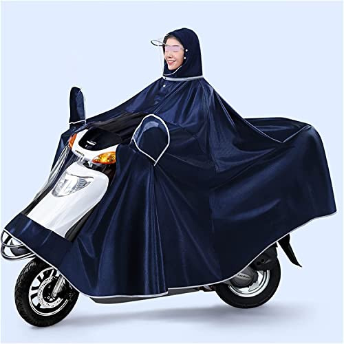 Hooded wheelchair rain cover,Bicycle poncho, Hooded Rain Poncho, Waterproof Cycling Raincoat with Mirror Cover, Single/Double Windproof Unisex Rain Cape with Neck Sliding Chain, for Bike E-bike Motorc